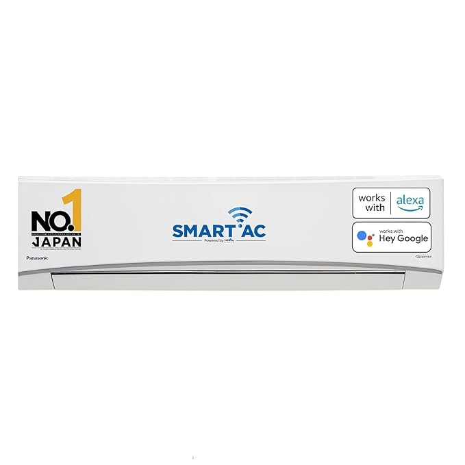 Panasonic 2 Ton 3 Star Hot and Cold Wi-Fi Inverter Smart Split AC (Copper Condenser, 7 in 1 Convertible with True AI Mode, PM 0.1 Air Purification Filter, CS/CU-KZ24AKYF, 2024 Model, White)