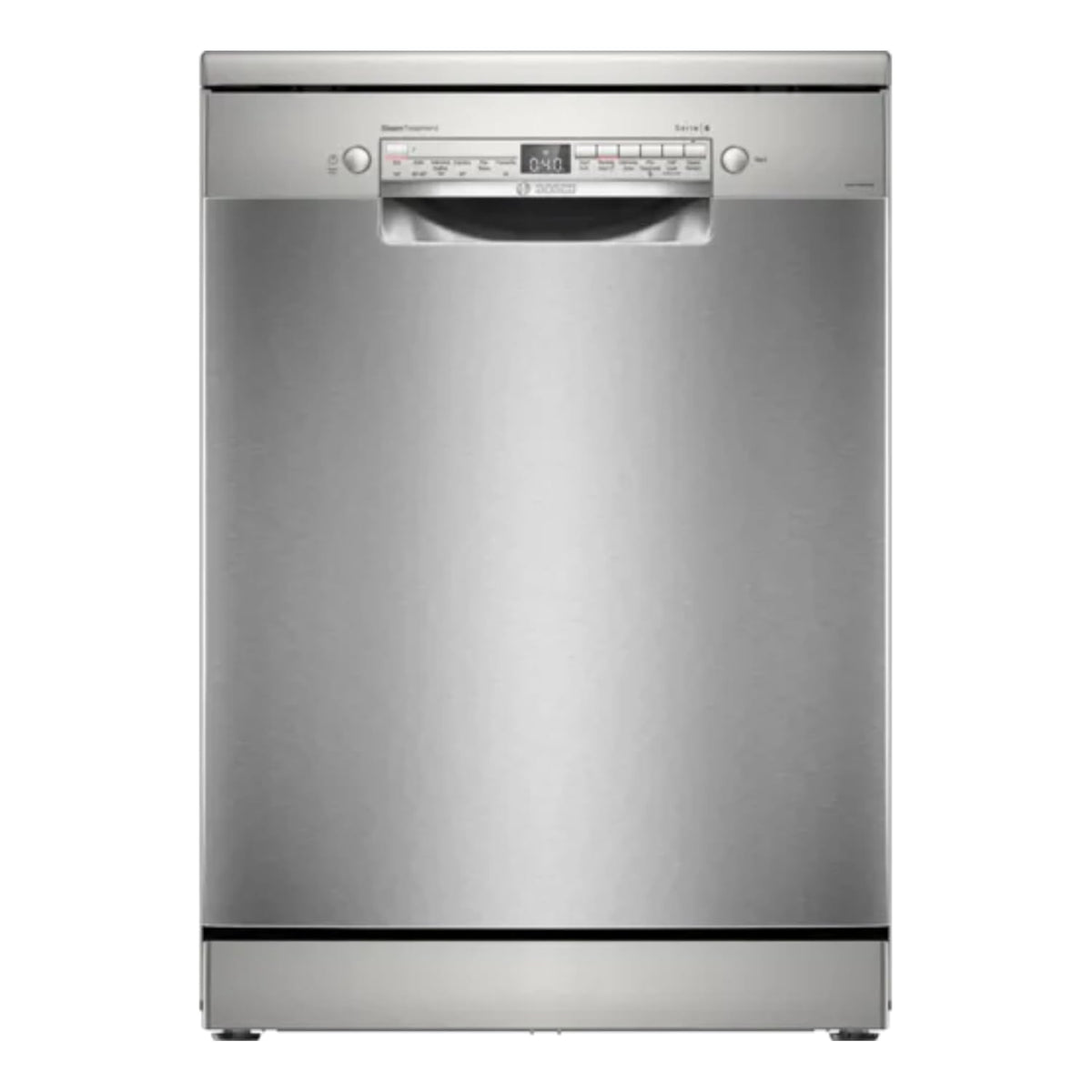 Bosch Series 6 14 Place Settings Free-standing Dishwasher (SMS6IKI01I, 60 cm, Brushed Steel, Anti-Fingerprint, Wi-Fi Enabled, EcoSilence Drive)