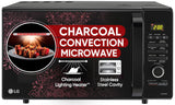 LG 28 L Charcoal Convection Healthy Microwave Oven (MJ2887BIUM, Black, Healthy Heart Recipes, Diet Fry, Pasteurized Milk, 360° Motorised Rotisserie &amp; 10 Years of warranty on Charcoal Heater)
