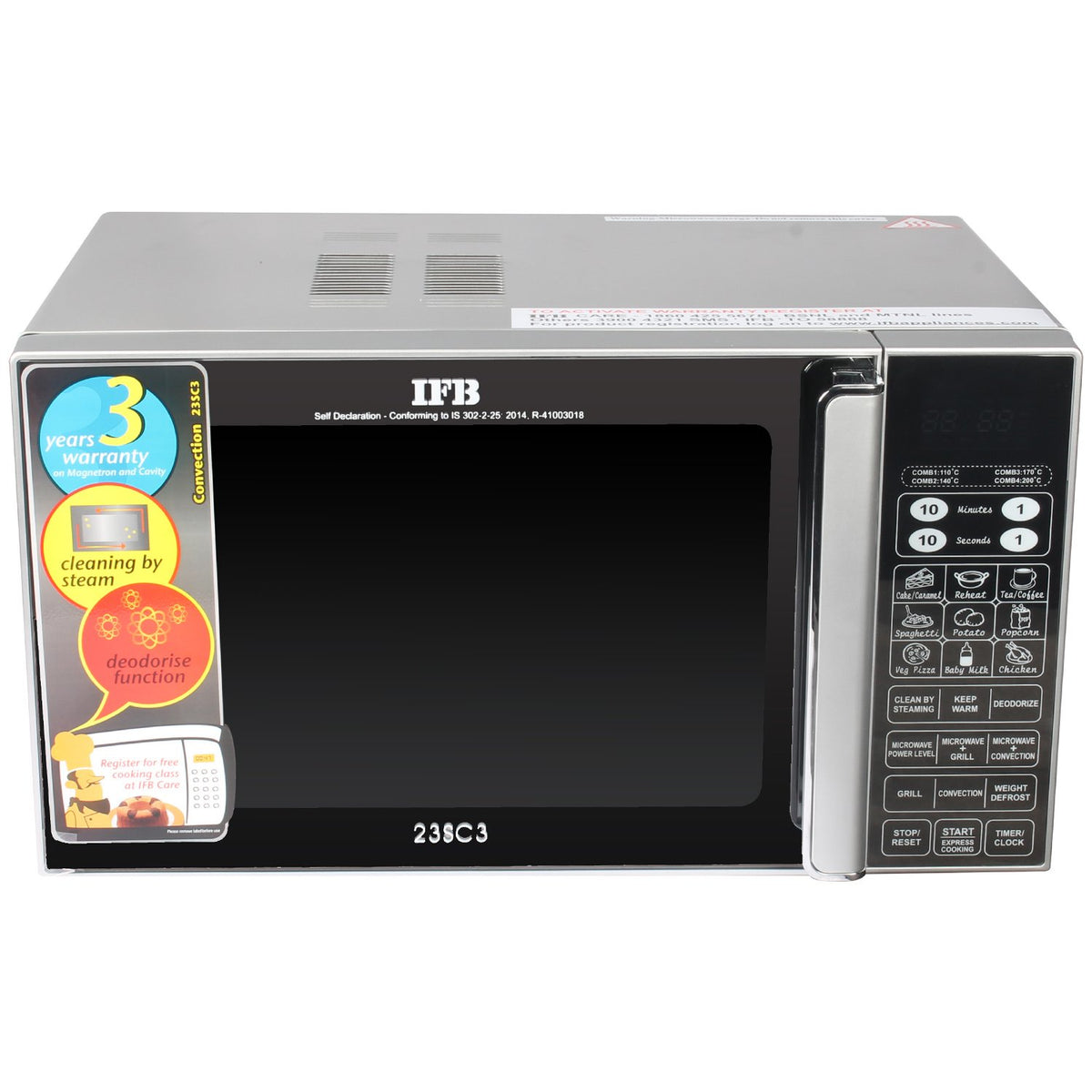 IFB 23 L Convection Microwave Oven (IFB 23SC3, Silver)