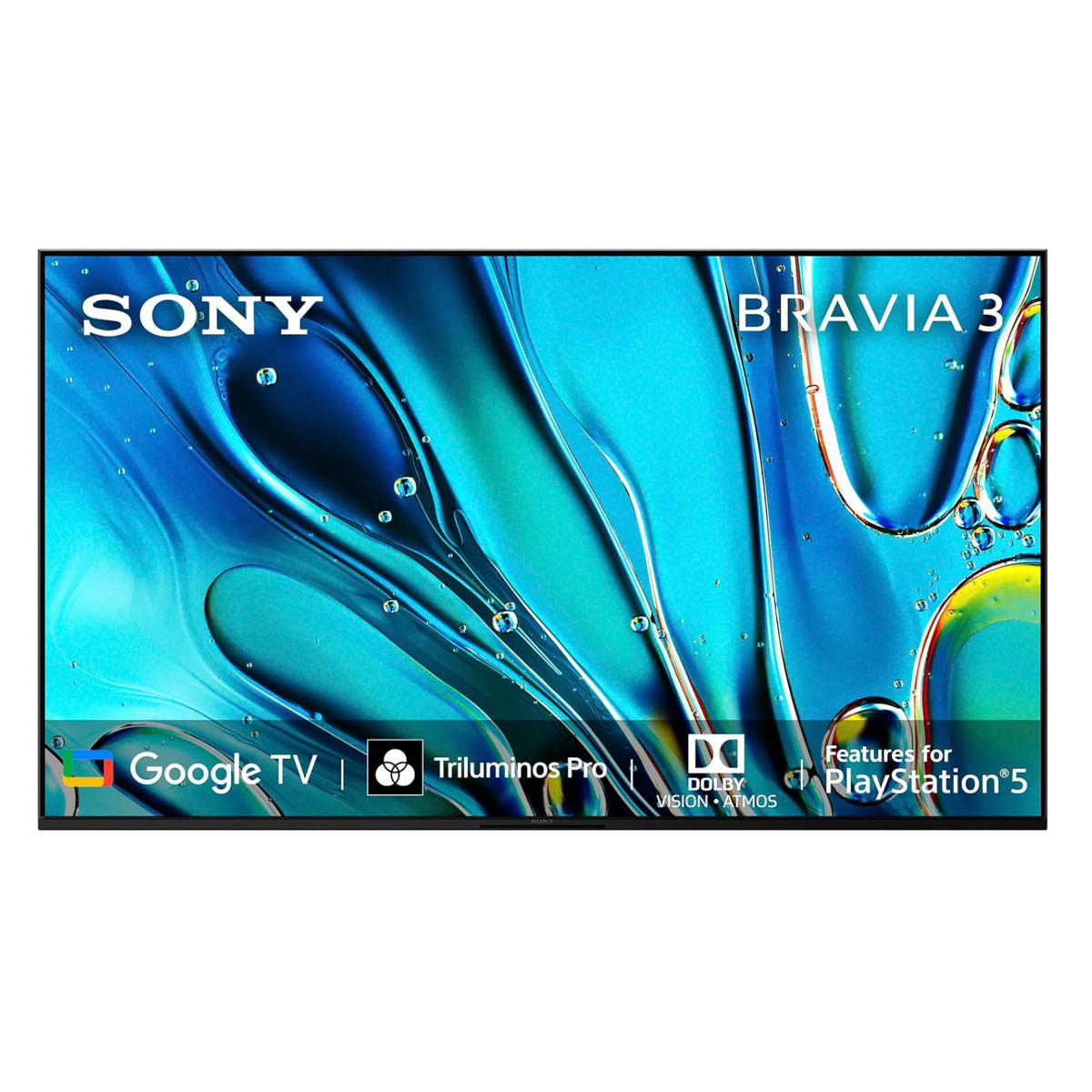 Sony BRAVIA 3 Series 139 cm (55 inches) 4K Ultra HD AI Smart LED Google TV K-55S30 (Black)