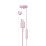 Sony IER-EX15C Wired in Ear Type C Headphones, in-Line Remote for Volume &amp; Mute Function with Mic, Tangle Free Serration Wire, Compatible with USB-C Devices, High Sound Quality (Pink)