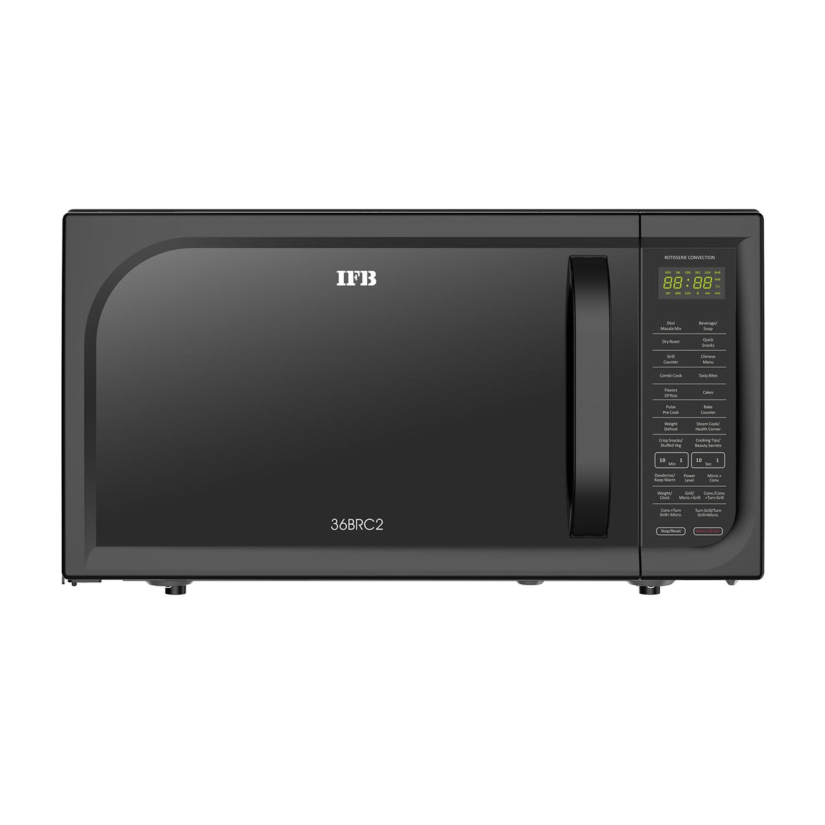 IFB 36BRC2 Rotisserie Convection Microwave Oven, 36L, 1000W, 125 Auto Cook Menus, Black