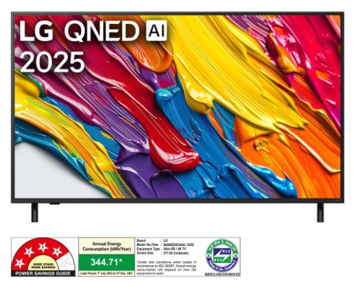 LG 217cm (86) QNED 8CA Smart TV with α7 AI Processor 4K Gen8, Filmmaker Mode with Dolby Atmos 2025