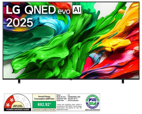 LG 100 (254cm) LG QNED evo AI QNED86 MiniLED TV 2025