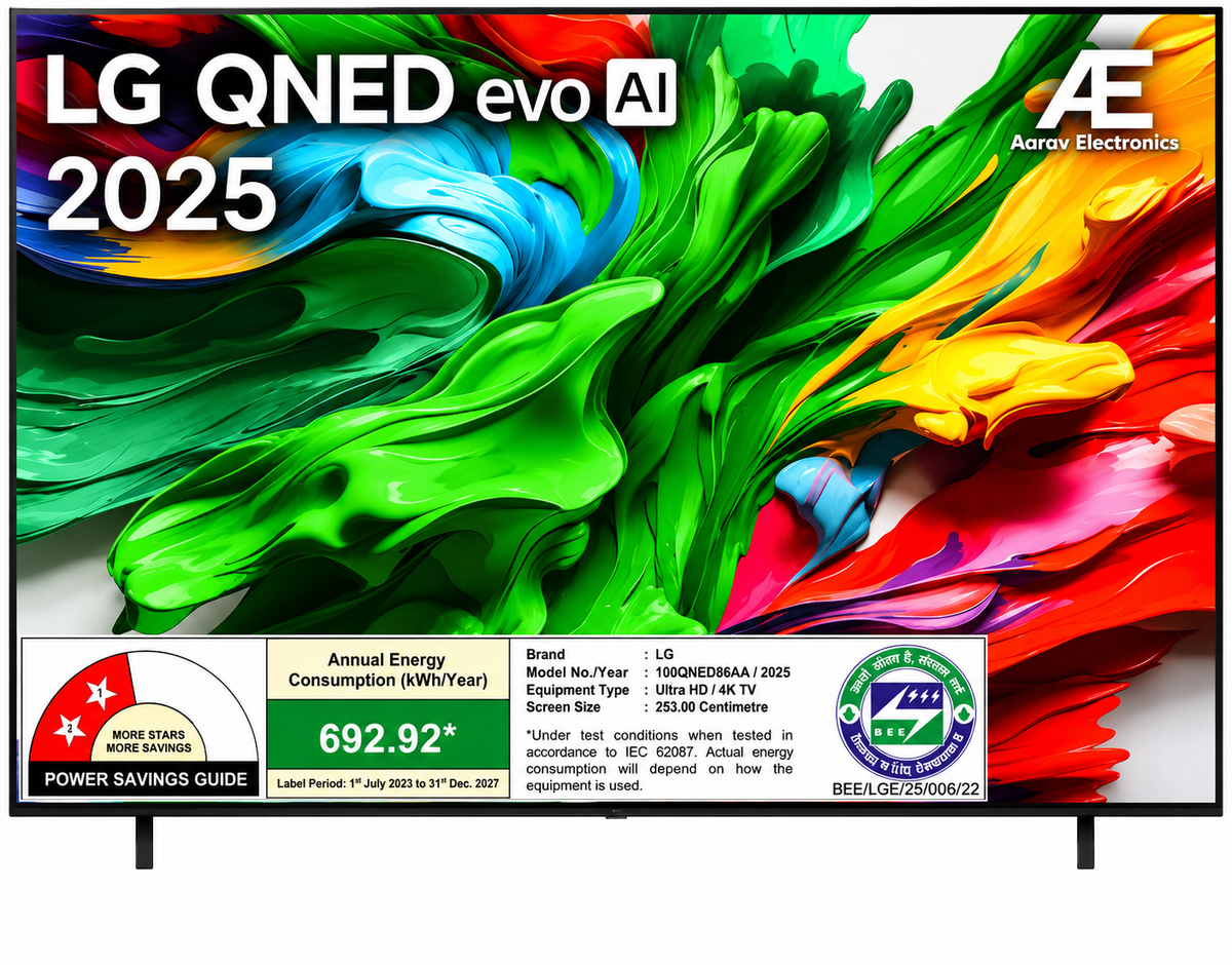 LG 100 (254cm) LG QNED evo AI QNED86 MiniLED TV 2025