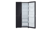 LG 650L Side by Side Refrigerator, Wi-Fi Convertible, DoorCooling+™, Black Mirror Finish, 3 Star GL-B257DBM3