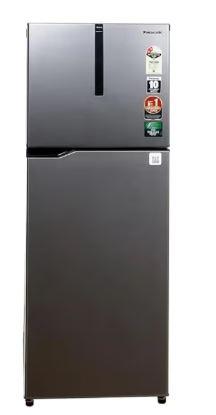 Panasonic NR-TG338BVHN 2 Door Refrigerator with Inverter Technology With AI Econavi,Energy Efficient, Prime Convertable 292Ltr Storage Capacity With 35 Ltr Big Veg Basket &amp; Stylish Silver Finish