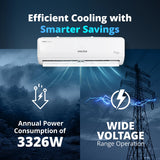 Voltas Inverter  Split Air Conditioner, 1 Ton, 3 Star - 123INV Vectra Emerald