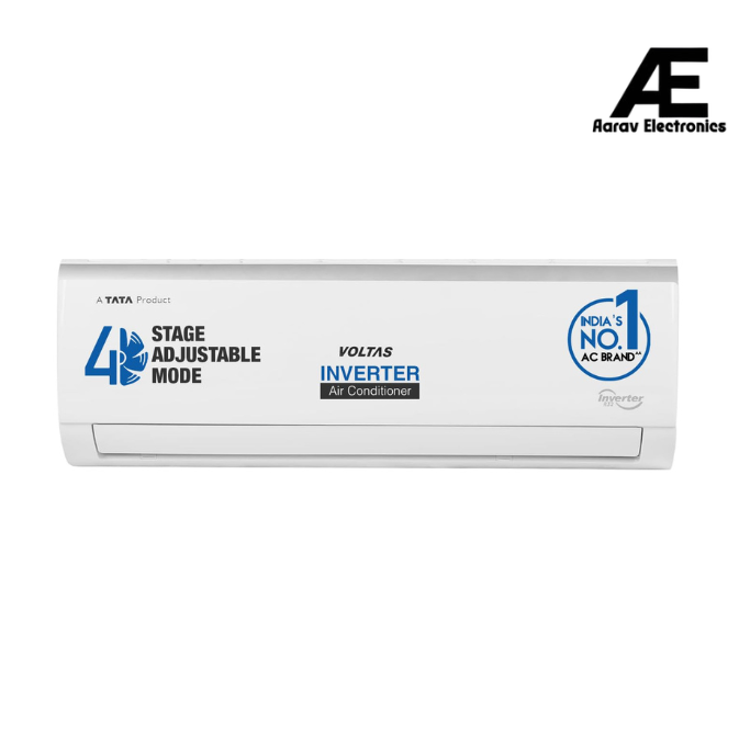 Voltas 1 Ton 3 Star, Inverter Split AC(Copper, 4-in-1 Adjustable Mode, Anti-dust Filter, 2023 Model, 123V Vectra Elite, White)