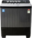 Voltas Beko WTT120UPA/BKSSDG5GTDA 12 Kg 5 Star Semi-Automatic Top Load Washing Machine | Double Waterfall, 1350 RPM, Black