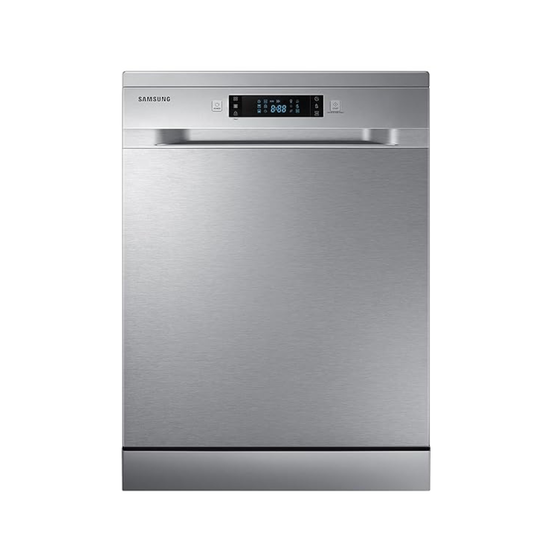 Samsung 13 Place Setting Freestanding Dishwasher with Intensive Wash (DW60M6043FS/TL, Stainless Steel, Hygiene Clean, Height Adjustable Rack) (Open Box / Without Box)