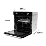 Faber 83 L Built-in Electric Oven with 6 Cooking Functions, Air Fry & 3D Hot Air Circulation - FBIO 83L 6F AF BK
