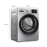 Whirlpool Xpert Care 8kg 5 Star Fully Automatic Front Load Washing Machine with Inverter Motor, Ozone Air Refresh Technology & In-built Heater – XO8014BYS (33015)