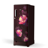 Whirlpool Icemagic Powercool 184L 2 Star Direct Cool Single Door Refrigerator with Base Drawer, Wine Belita Finish, 73598