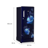 Whirlpool 184 L 2 Star Direct Cool Single Door Refrigerator with Base Drawer, Icemagic Powercool, Auto Connect to Home Inverter, Toughened Glass Shelves & Sapphire Belita-Y Finish – 205 IMPC ROY 2S SAPPHIRE BELITA-Y (73597)