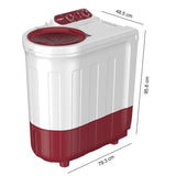 Whirlpool ACE Supreme Plus 7kg 5 Star Semi Automatic Top Load Washing Machine, Coral Red – ACE 7 SUPREME (CORAL RED) (5YR) (30330)