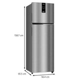 Whirlpool IntelliFresh Pro 235L 2 Star Inverter Convertible Frost Free Double Door Refrigerator with Multi Air Flow, Toughened Glass Shelves & Stabilizer-Free Operation, Illusia Steel – IFPRO INV CNV 278 ILLUSIA STEEL(2S)-Y (22343)