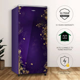 Whirlpool Icemagic Pro 192L 3 Star Glass Finish Single Door Refrigerator with Base Drawer, Intellisense Inverter Technology, Large Vegetable Crisper, Karigari-Y – 215 IMPRO GD PRM 3S KARIGARI-Y (73644)