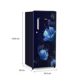 Whirlpool 184 L 2 Star Direct Cool Single Door Refrigerator with Icemagic Powercool, Auto Connect to Home Inverter, Toughened Glass Shelves & Belita-Y Finish – 205 IMPC PRM 2S SAPPHIRE BELITA-Y (73584)