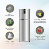 Whirlpool IntelliFresh 308L 2 Star Inverter Frost Free Double Door Refrigerator with Multi Air Flow, Toughened Glass Shelves & Stabilizer-Free Operation, Titan Steel – IF INV ELT DF355 TITAN STEEL(2S)-Y (22407)