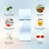 Whirlpool NEO 235L 2 Star Frost Free Double Door Glass Finish Refrigerator with Inverter Compressor, Multi Air Flow, Toughened Glass Shelves & Stabilizer-Free Operation, Crystal Mirror – NEO 278GD PRM CRYSTAL MIRROR(2S)-Y (22329)