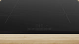 Bosch Series 4 60cm Induction Hob | 4 Cooking Zones | PowerBoost | TouchSelect Control | QuickStart & Restart | Frameless Black Glass - PIE63KBB5E