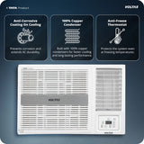 Voltas 1.5 ton 3 Star Inverter Window AC (Copper, 2-in-1 Cooling Modes, Anti-Dust Filter, 2-Way Swing, Memory Restart, Sleep, Mode 2026(183INV PEARL, White)