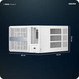 Voltas 1.5 ton 3 Star Inverter Window AC (Copper, 2-in-1 Cooling Modes, Anti-Dust Filter, 2-Way Swing, Memory Restart, Sleep, Mode 2026(183INV PEARL, White)