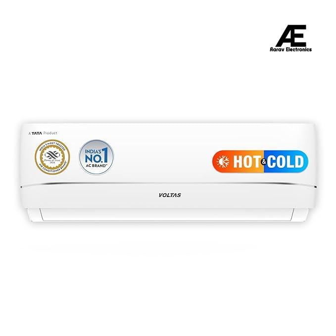 Voltas 1.5 ton, 3 Star, Hot &amp; Cold Inverter Split AC (Copper, 4-in-1 Adjustable Mode, Anti Fungi Technology, Voltas SAC 183VH Vectra Zenith Silver)