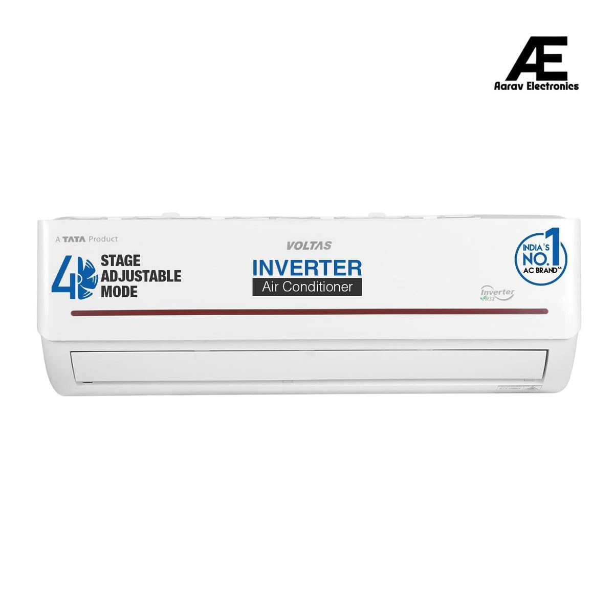 Voltas 1.5 Ton 3 Star Adjustable Inverter Split AC(Copper, 183 V Vectra Prism, 4-in-1 Adjustable Mode, White)