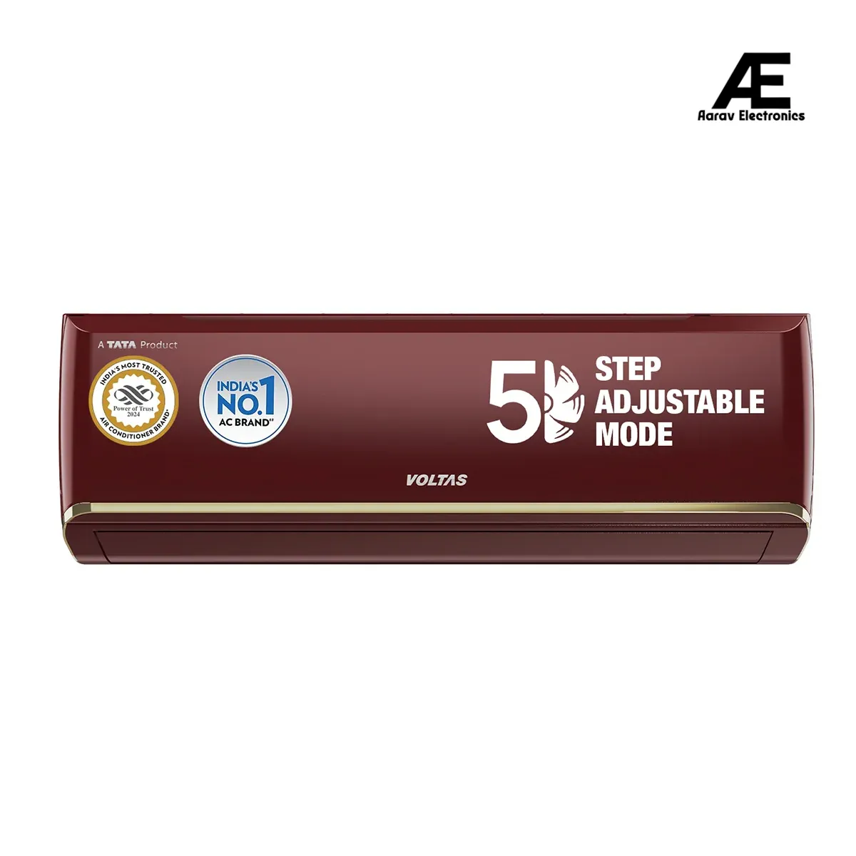 Voltas 1.5 Ton 3 Star Split Inverter AC - Red, Gold  (183V VERTIS COLOR DW ZEN, Copper Condenser)(183 V VERTIS COLOR DW ZEN(S)