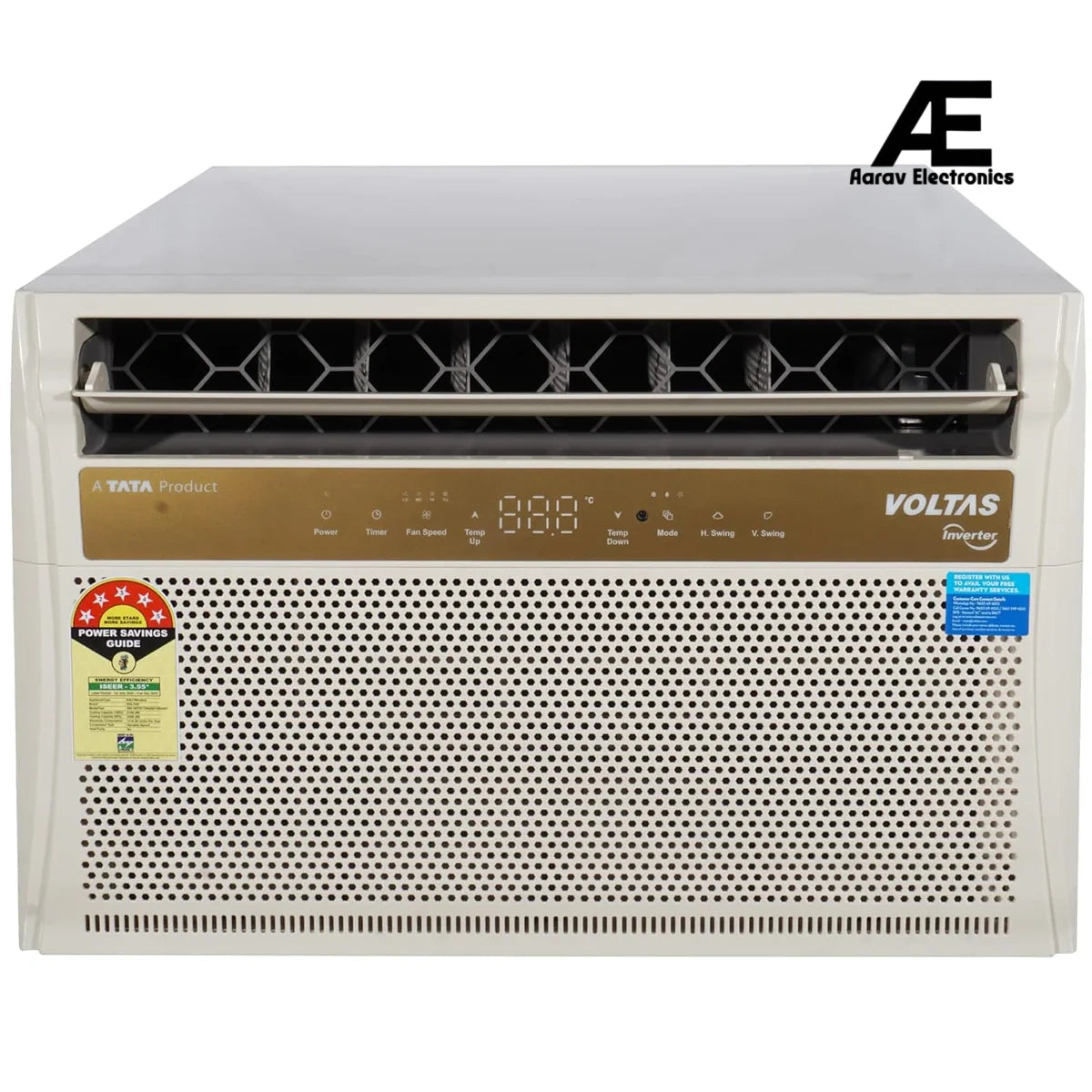 Voltas 185Inv Topaz ( 2026 Model ) 1.5 Ton 5 Star Inverter Window AC – Copper Condenser, R32 Refrigerant, High Ambient Cooling