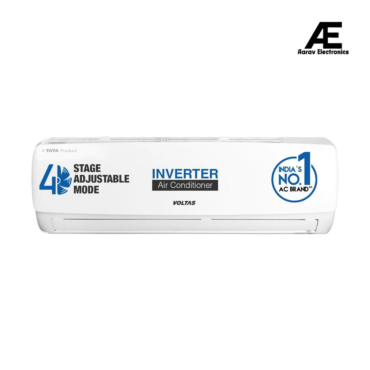 Voltas 1.5 Ton 5 Star, Inverter Split AC(Copper, 4-in-1 Adjustable Mode, Anti-dust Filter, 185V Vectra Elegant,White)