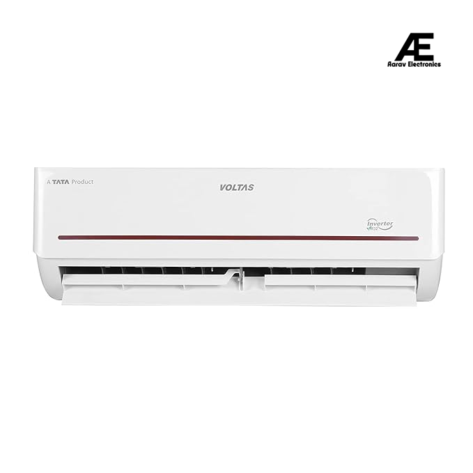 Voltas 1.5 Ton 5 Star, Inverter Split AC(Copper, 4-in-1 Adjustable Mode, Anti-dust Filter,185V Vectra Prism, White)