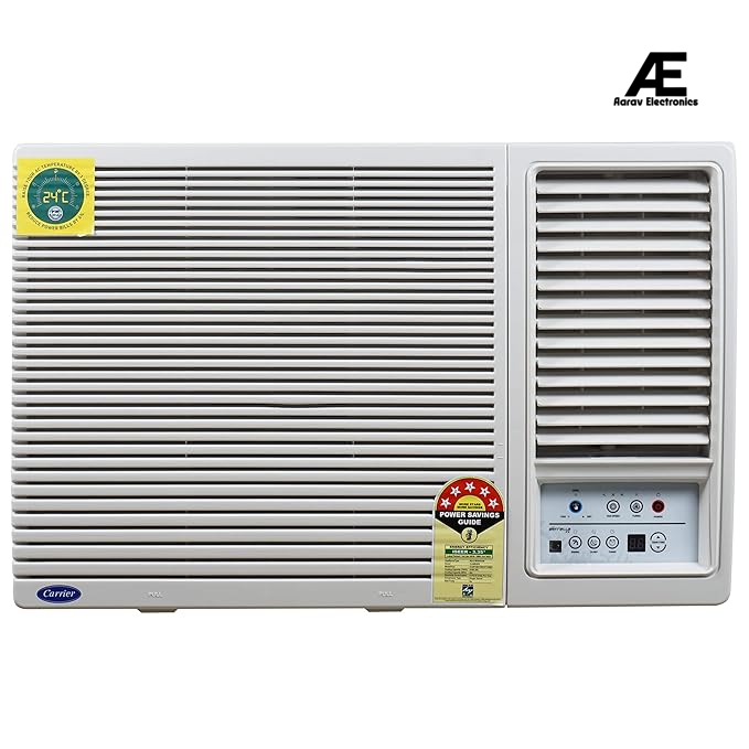 Carrier 1.5 Ton 5 Star Estrella Cx Window AC (CAW18EC5R31F1, White)