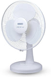 USHA Mist Air Flo 400 mm Table Fan | High Speed Air Delivery | 3 Blade | Powerful Cooling | Low Noise | 2 Year Warranty (White)