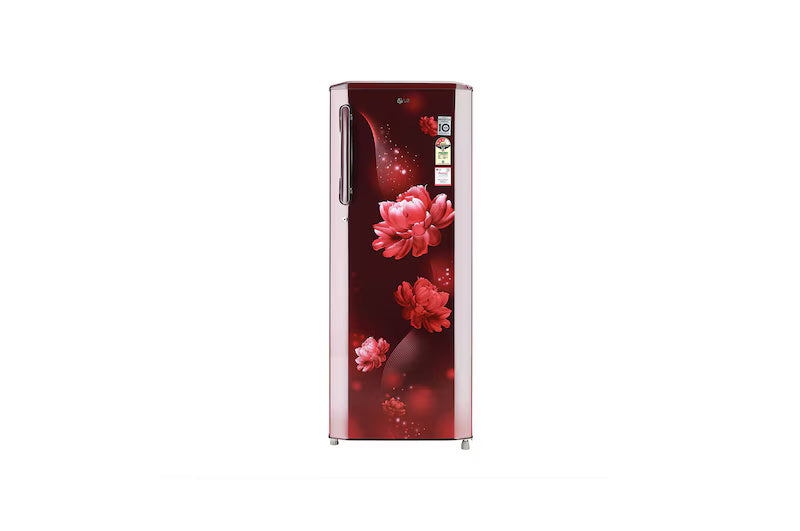 LG 281 Series 261 Litres 3 Star Direct Cool Single Door Refrigerator with Auto Smart Connect (GL-B281BSAX, Scarlet Aurora)