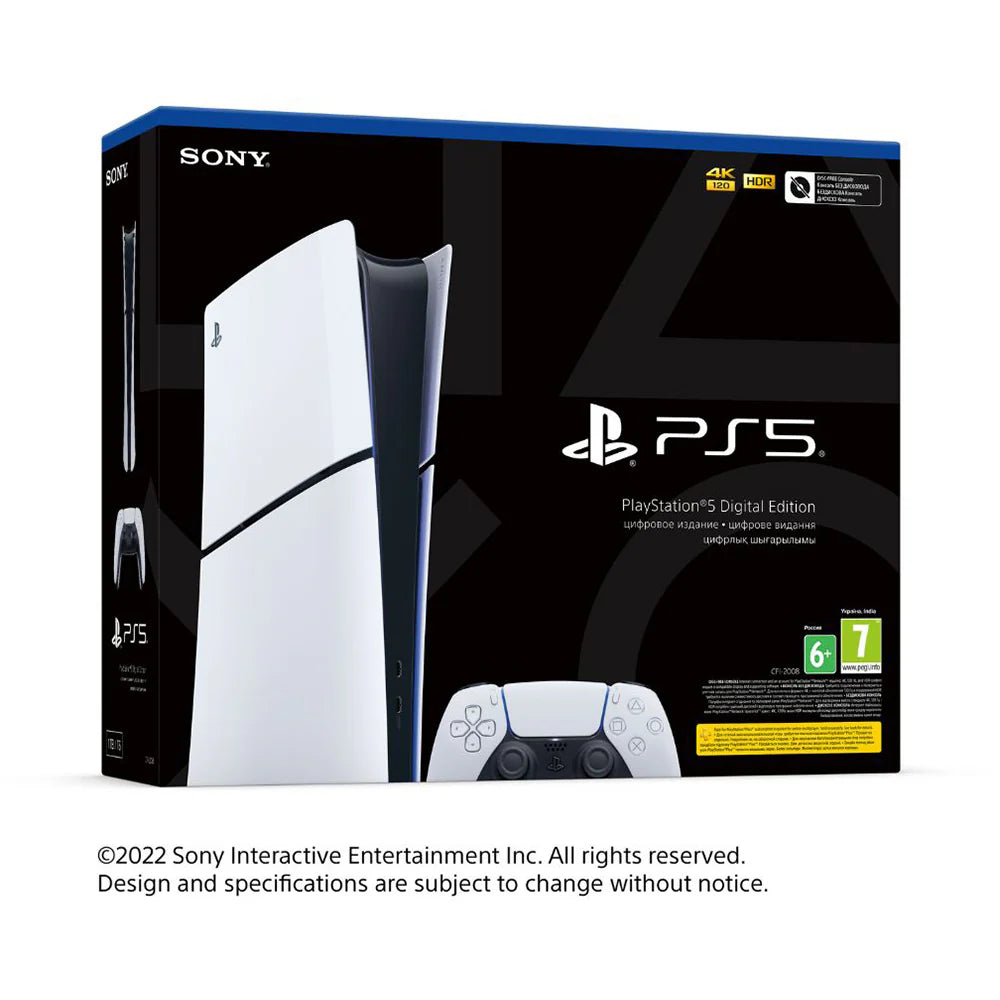 Sony PlayStation 5 Digital Edition Slim (CFI-2008B01X) | Ultra Fast SSD, 4K Gaming, 3D Audio