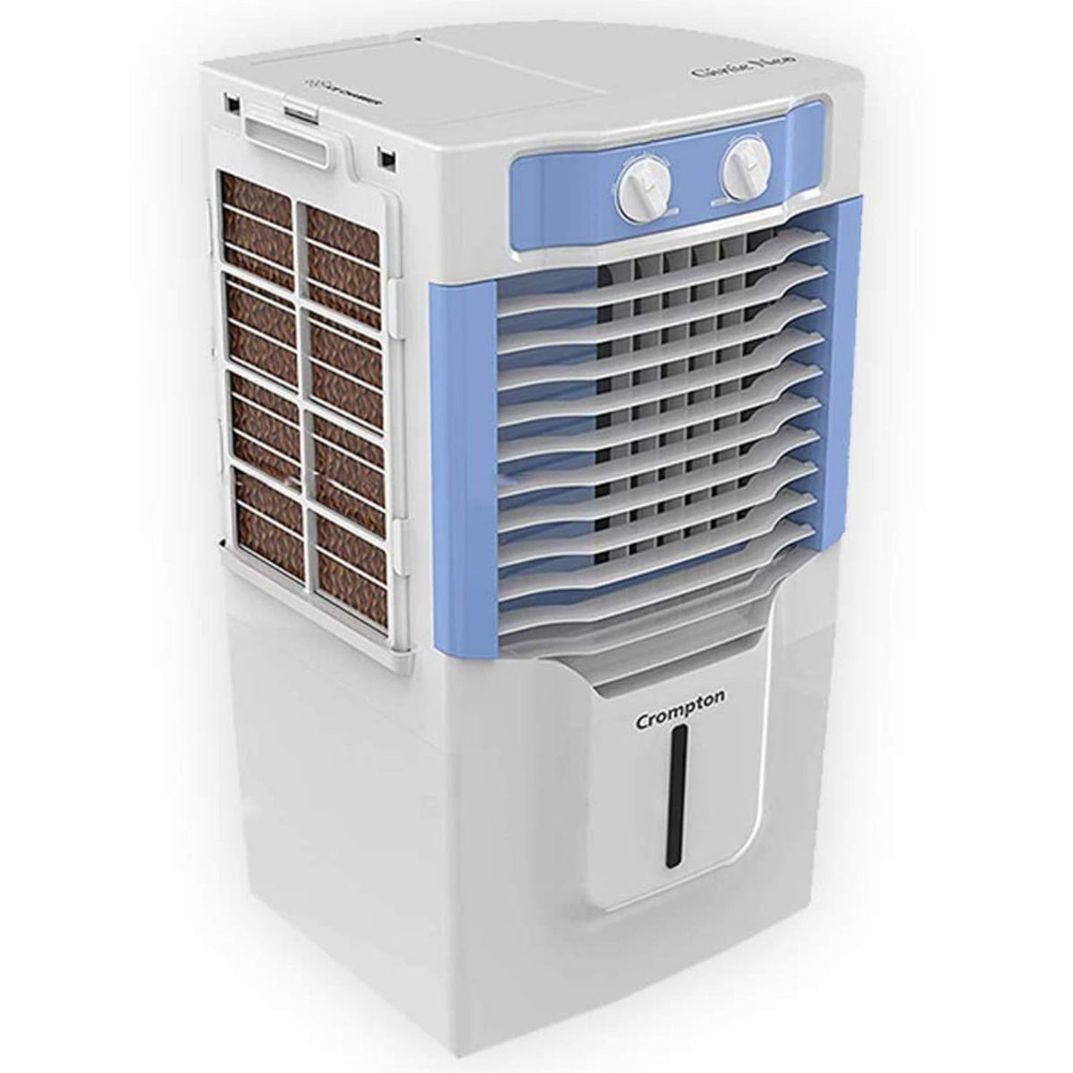 Crompton Ginie Neo Personal Air Cooler - 10L, White and Light Blue
