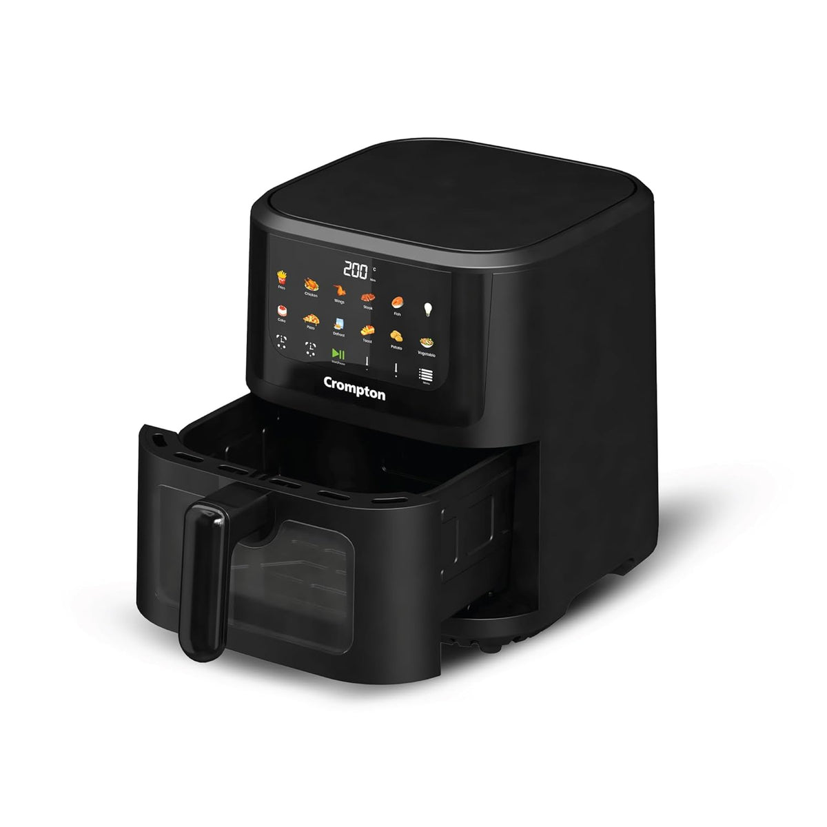 Crompton Ameo Pro 5.5L Air Fryer | Even Heating Technology | Pro Heating Bowl