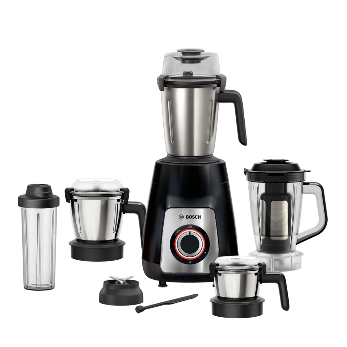 Bosch MG8915A1KI TrueMixx Pro 1100W Mixer Grinder (Black)