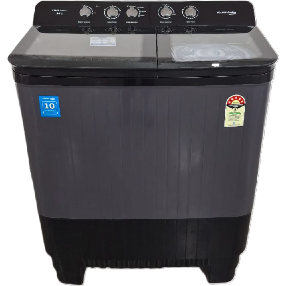 Voltas Beko 14 kg Semi Automatic Washing Mahcine, Black, WTT14UEA/BRSSWH4PTDA