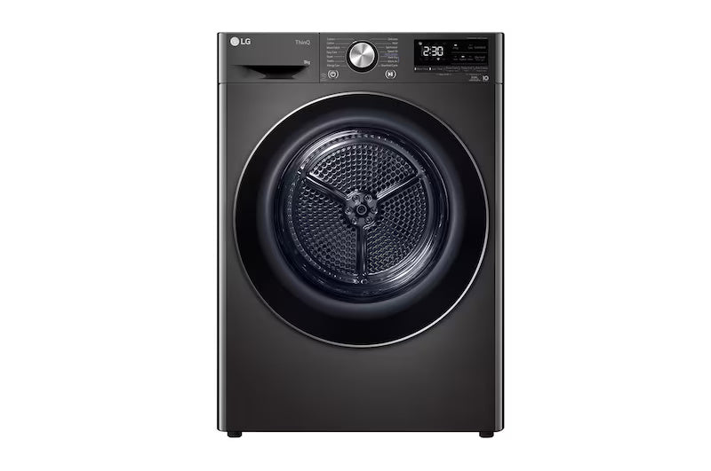LG 9Kg Dryer, Dual Inverter Heat Pump™, Black Steel,DHV09SAB