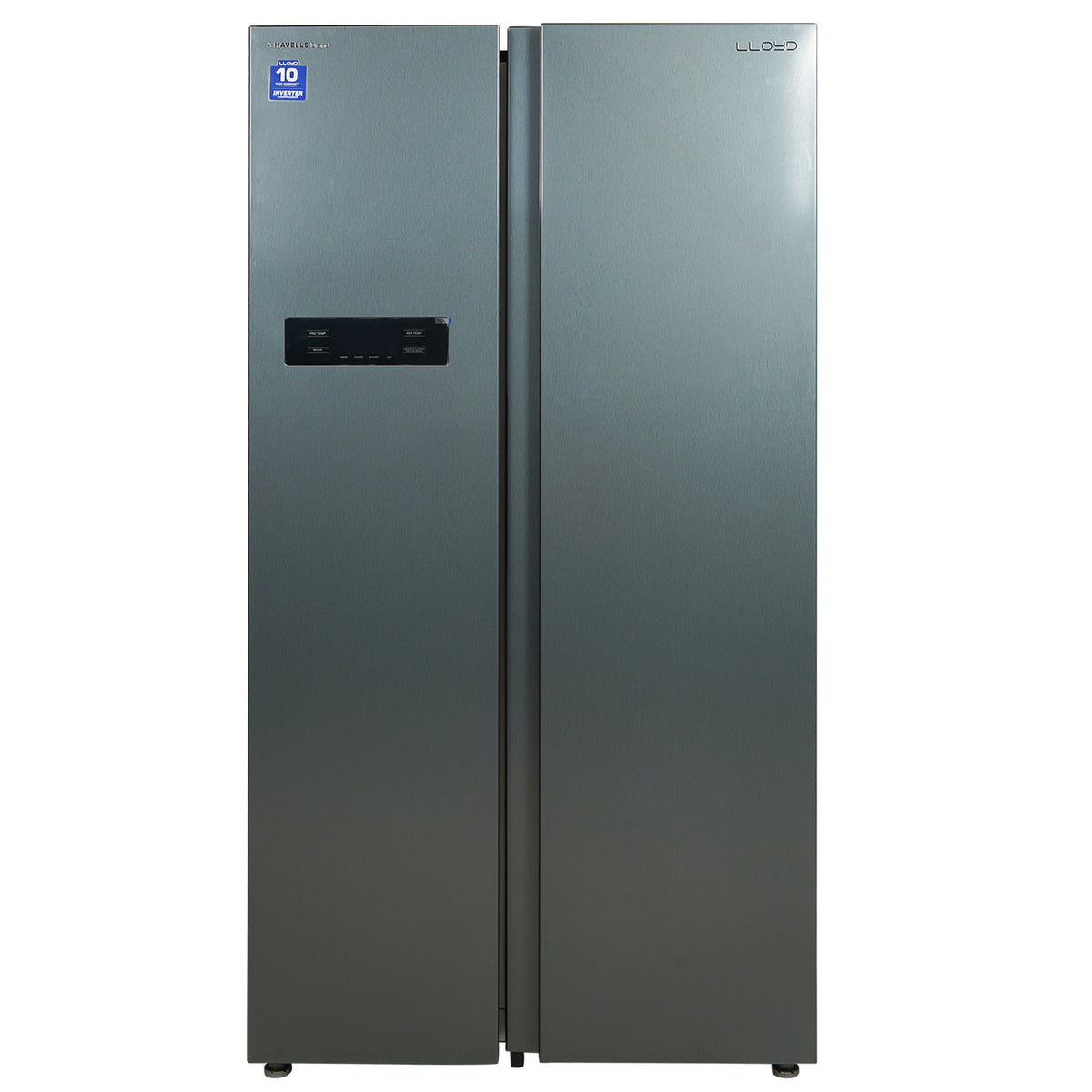 Lloyd Havells 562 L Inverter Compressor Side by Side Refrigerator,3D Air Cooling, Convertible/Variable Zone (GLSF590EBHM1GC Black Hunch)