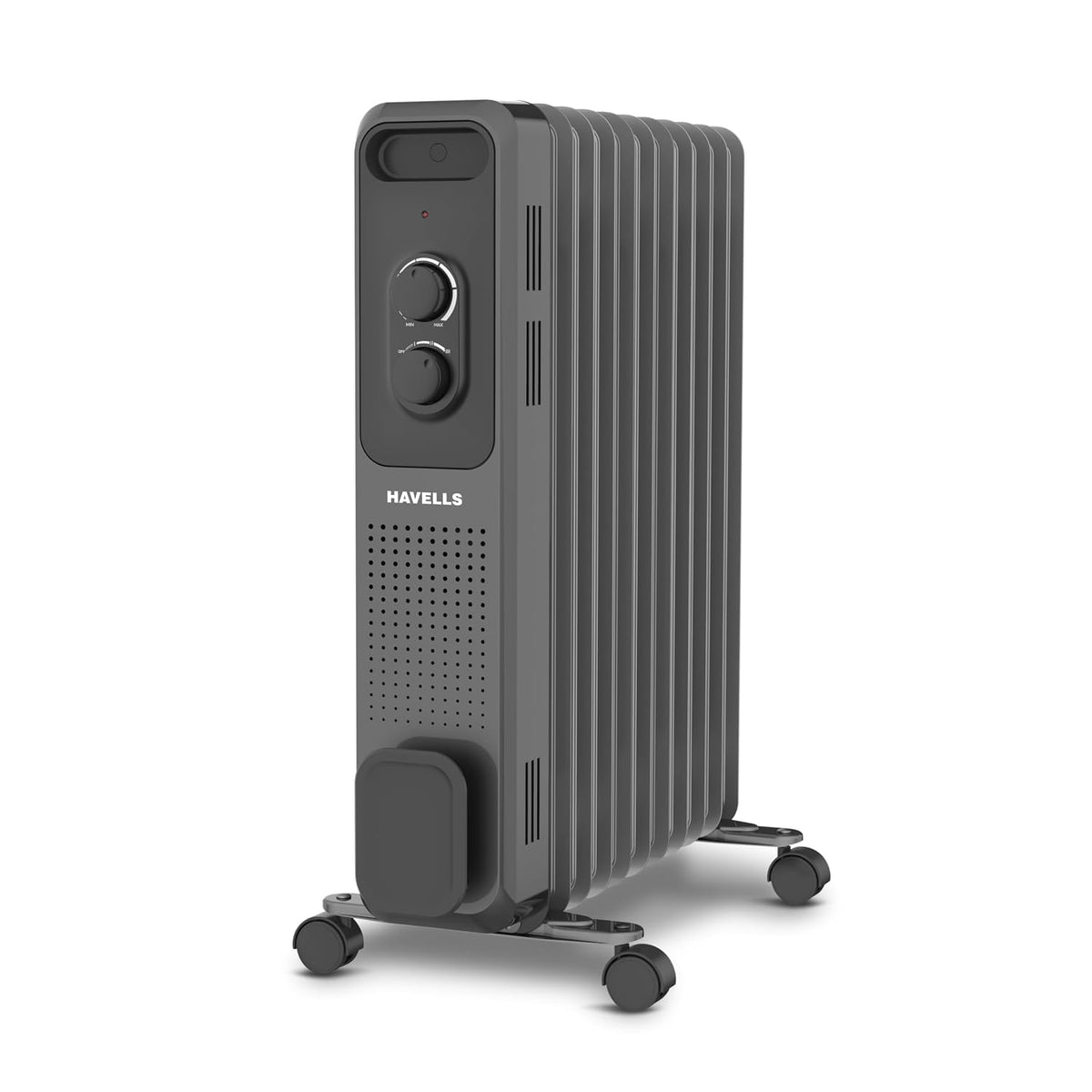 Havells Jade Grey 11-Fin Oil Filled Room Heater (OFR) – Efficient Room Heating (GHROFEME250)