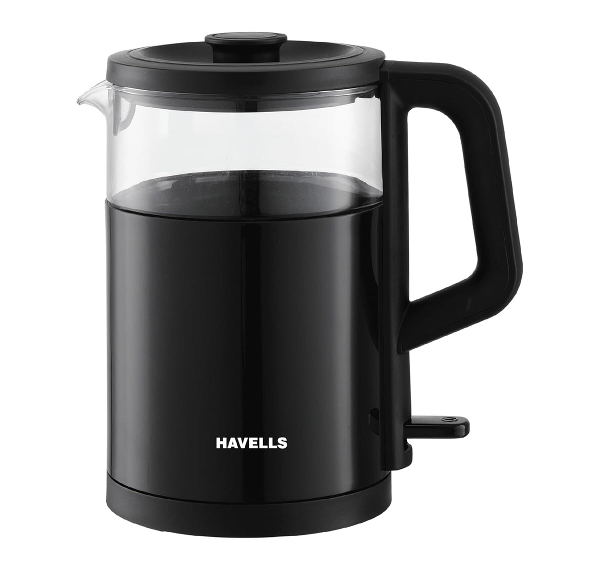 Havells Marino 1L Electric Kettle | 1200W Fast Boiling | Borosilicate Glass Inner Body