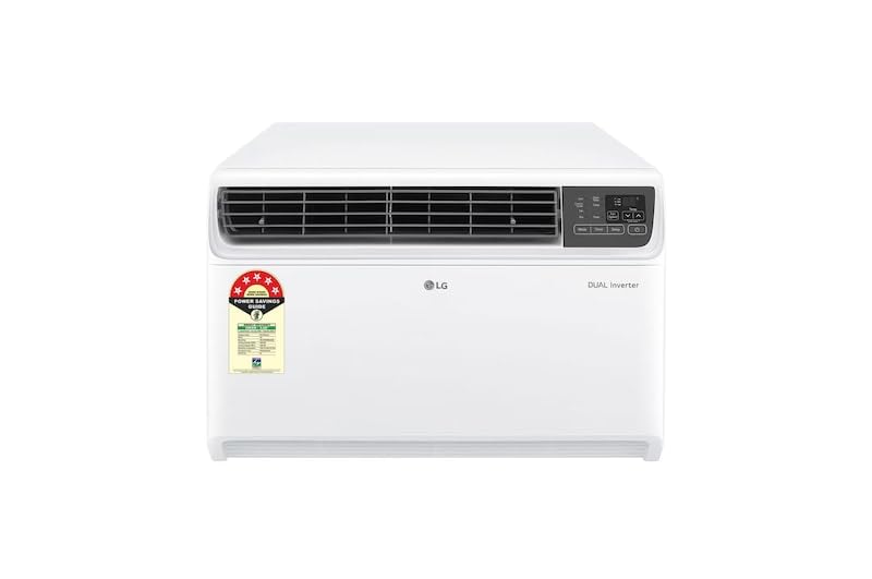 LG 5 Star (1.5) Window AC, Dual Inverter Compressor, 4-in-1 Cooling, Energy Manager+, ThinQ™ (Wi-Fi), 5.0 kW, 2026 Model,(AW-Q18WWZA)