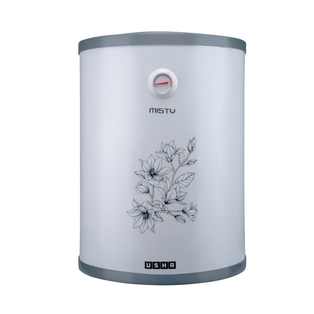 Usha Misty 15 Ltr 2000-Watt 5 Star Storage Water Heater (Grey Magnolia)