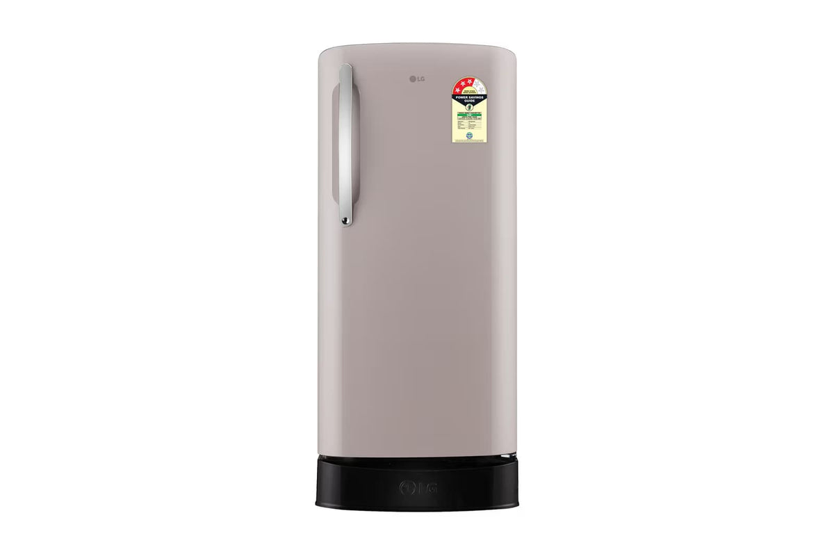 LG 201 L Single Door Refrigerator, Base Stand Drawer, Direct Cool, Smart Inverter Compressor, Clay Pink, 3 Star,(GLD2136ZHCP)